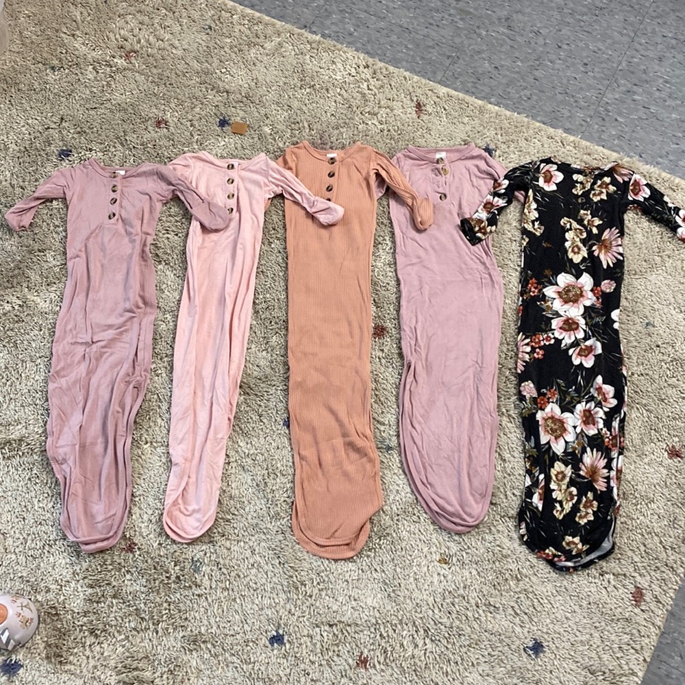 Lou Lou and company newborn gown bundle